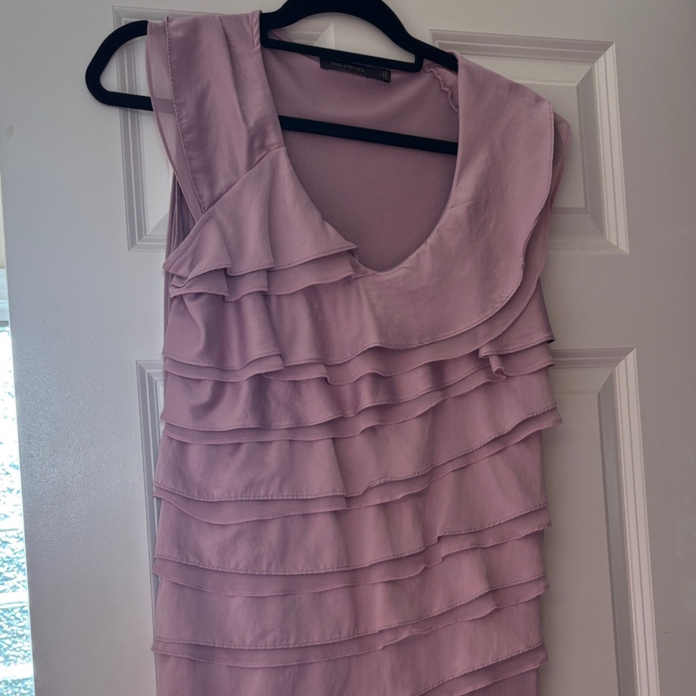 The Limited Layered Mauve Mini Dress